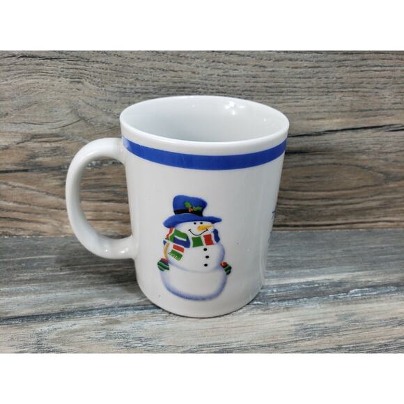 Snowman 2008 Winter Holiday Coffee Cup Mug - Picture 3 of 6